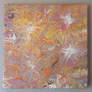 Acrylic Fluid Art on Canvas